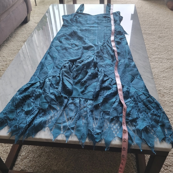 Foxiedox Blue Dress Cocktail Eyelash Lace NWT - Picture 5 of 10